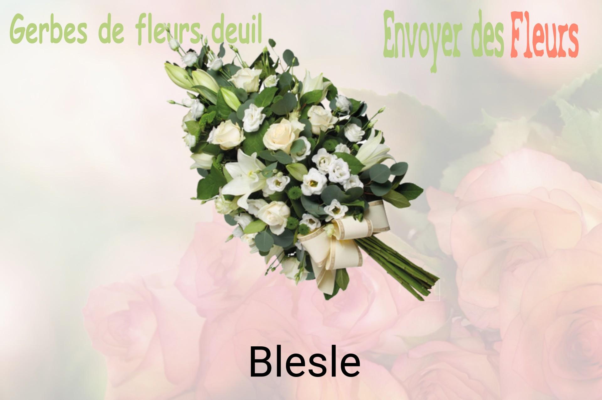 Gerbe de fleurs de deuil livrée à Blesle
